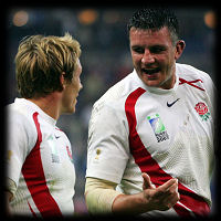 Martin Corry Jonny Wilkinson RWC 2007